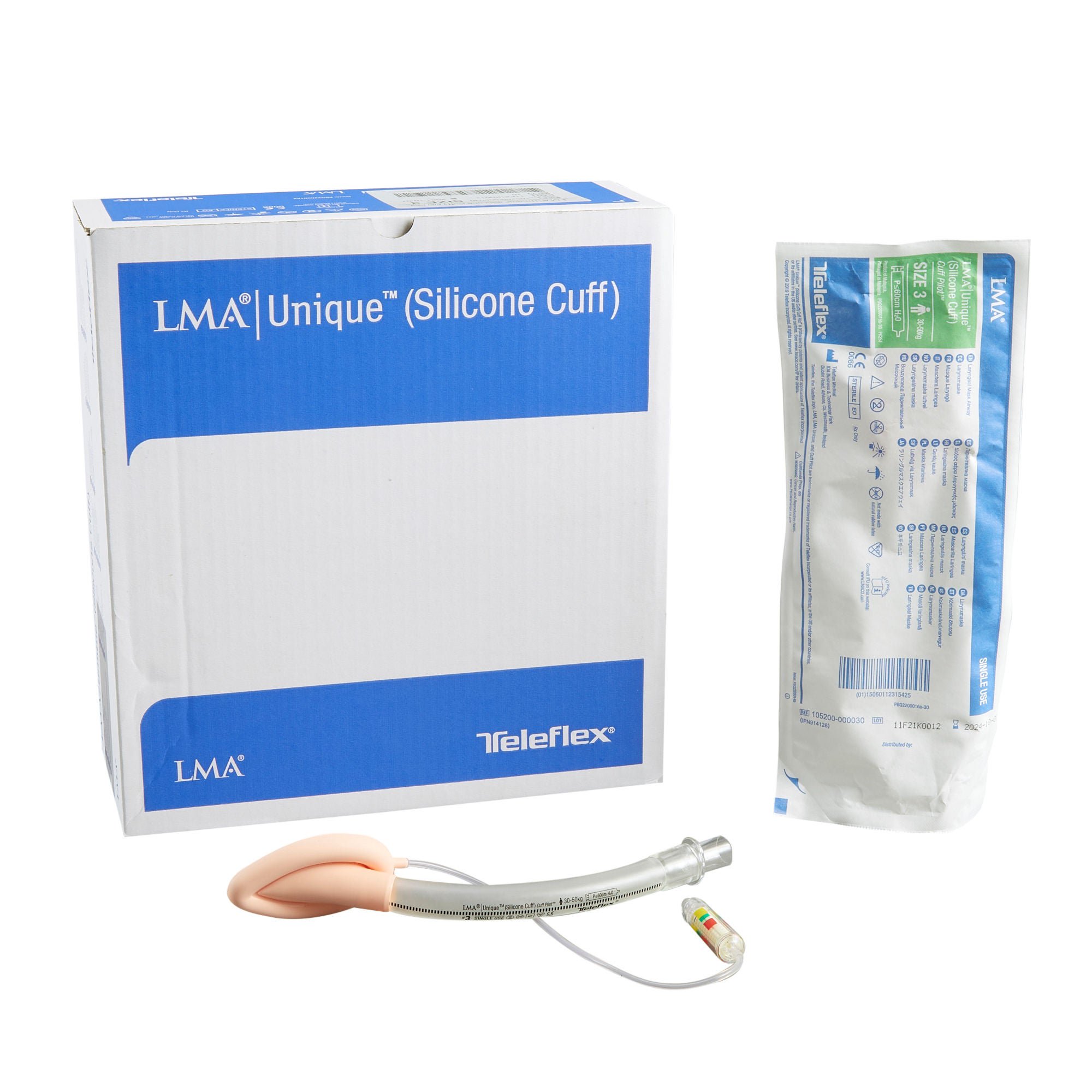 Teleflex LLC AIRWAY, LMA UNIQUE SILICONE W/CUFF PILOT SZ3 (10/BX)
