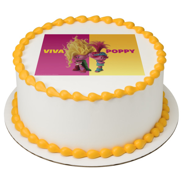 DreamWorks Trolls Poppy and Viva PhotoCake® Edible Image®