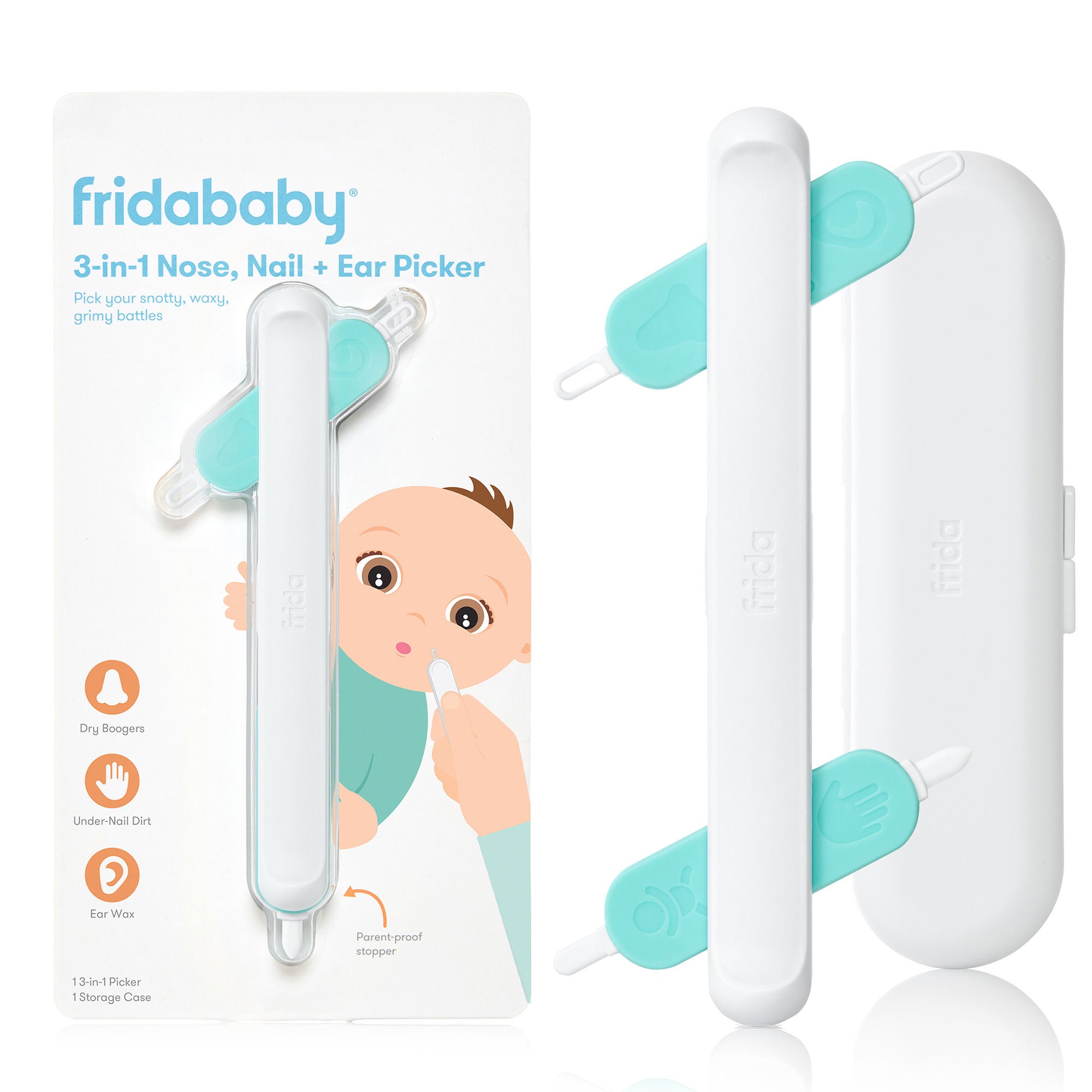 Fridababy LLC PICKER, 3-IN-1 NOSE NAIL & EAR(12/CS)