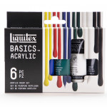 Liquitex BASICS Acrylic Color 22 mL Tubes Primary Colors Set of 6