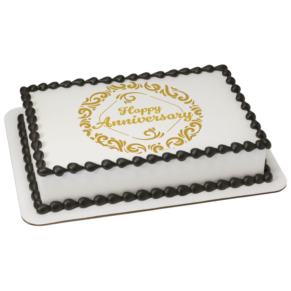 Image Cake Gold Anniversary