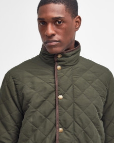 Shoverler Quilted Jacket Dark Olive