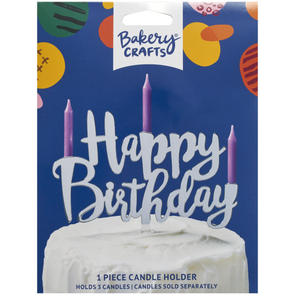 Happy Birthday Assortment Plastic Candle Holder
