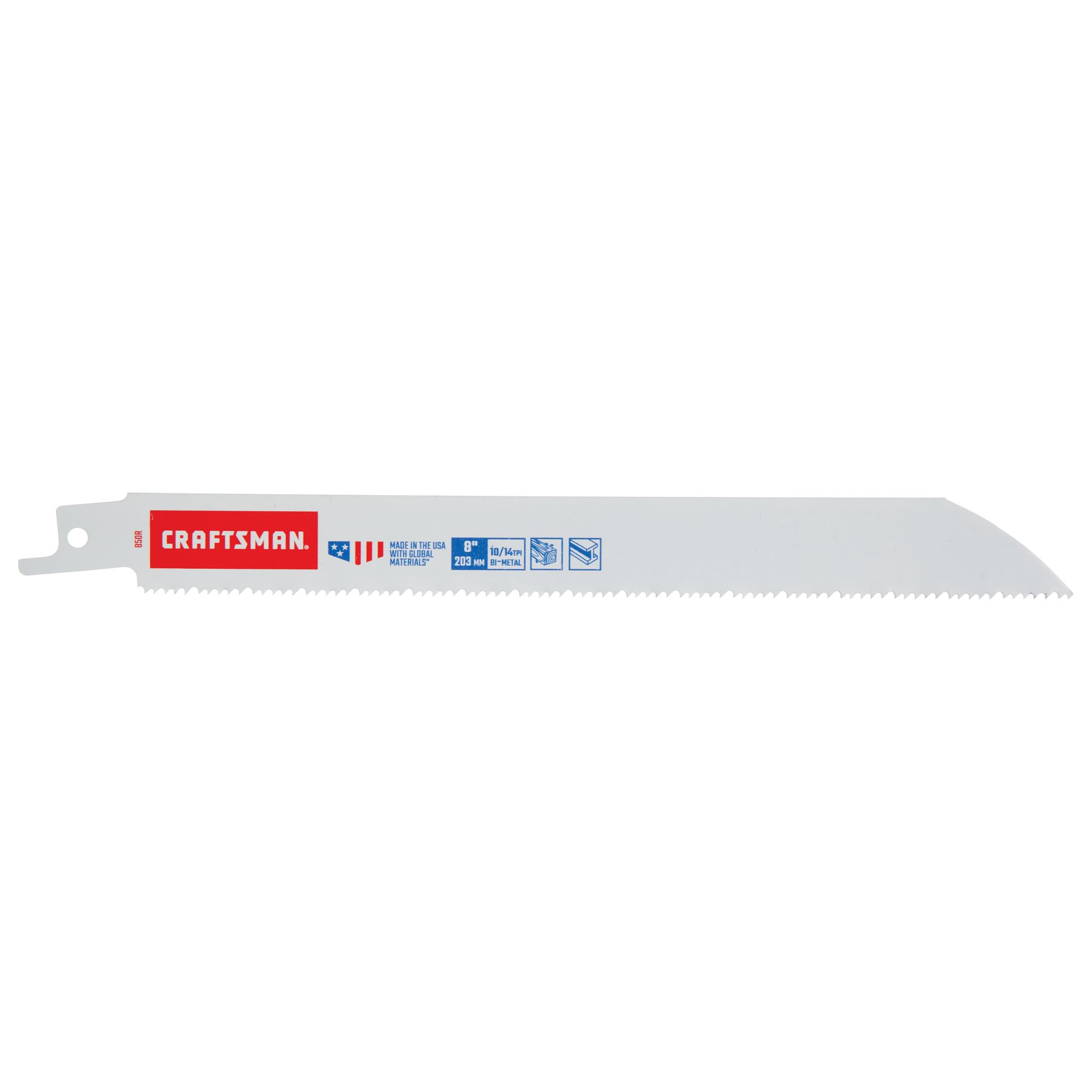 View of CRAFTSMAN Blades: Reciprocating Saw on white background
