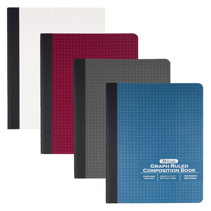 Quad-Ruled Composition Book, 100 Count