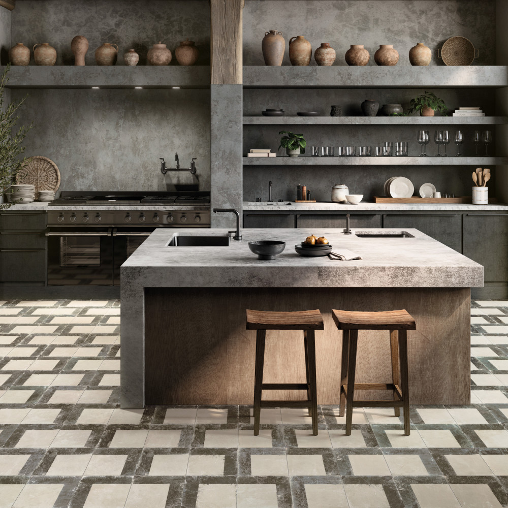 Kings Brush Line 8-3/4 in. x 8-3/4 in. Porcelain Floor and Wall Tile