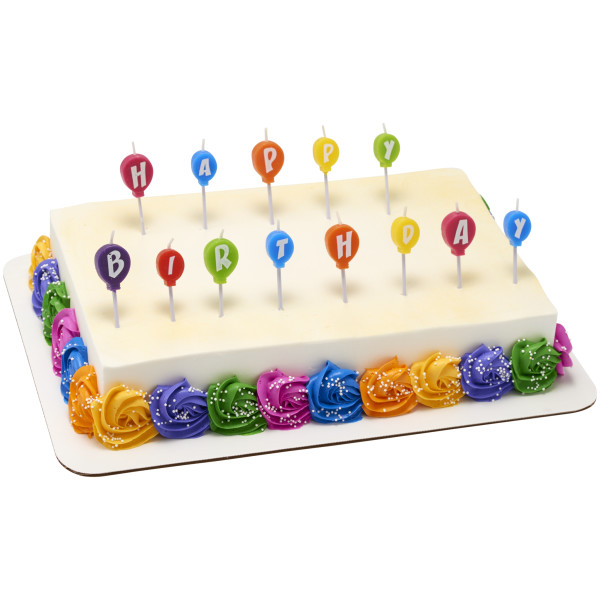 Happy Birthday Balloons Specialty Candles