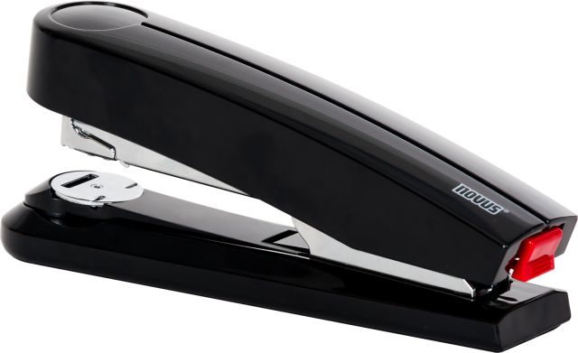 High performance flat clinch stapler offers more filing space and includes temporary pinning and tacking.