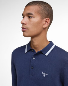 Rocton Knitted Polo Shirt Navy