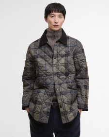 Select Liddesdale Quilted Jacket Navy Winter Dress Tartan