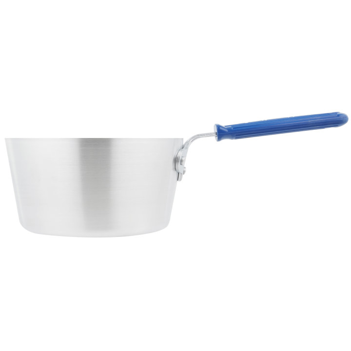3 ¾-quart Wear-Ever® tapered saucepan in natural finish with Cool Handle® rubber grip sleeve