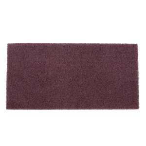 Square Scrub, Maroon, 14"x28" Rectangle Floor Pad