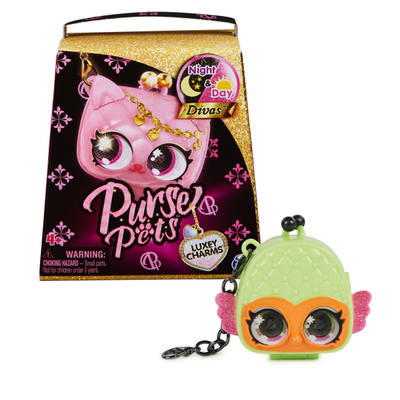 Purse Pets Luxey Charms, Night & Day Divas 1-Pack Collectible Kids Purse Shoulder Bag Charm Toy (Styles May Vary), Blind Box Kids Toys for Girls