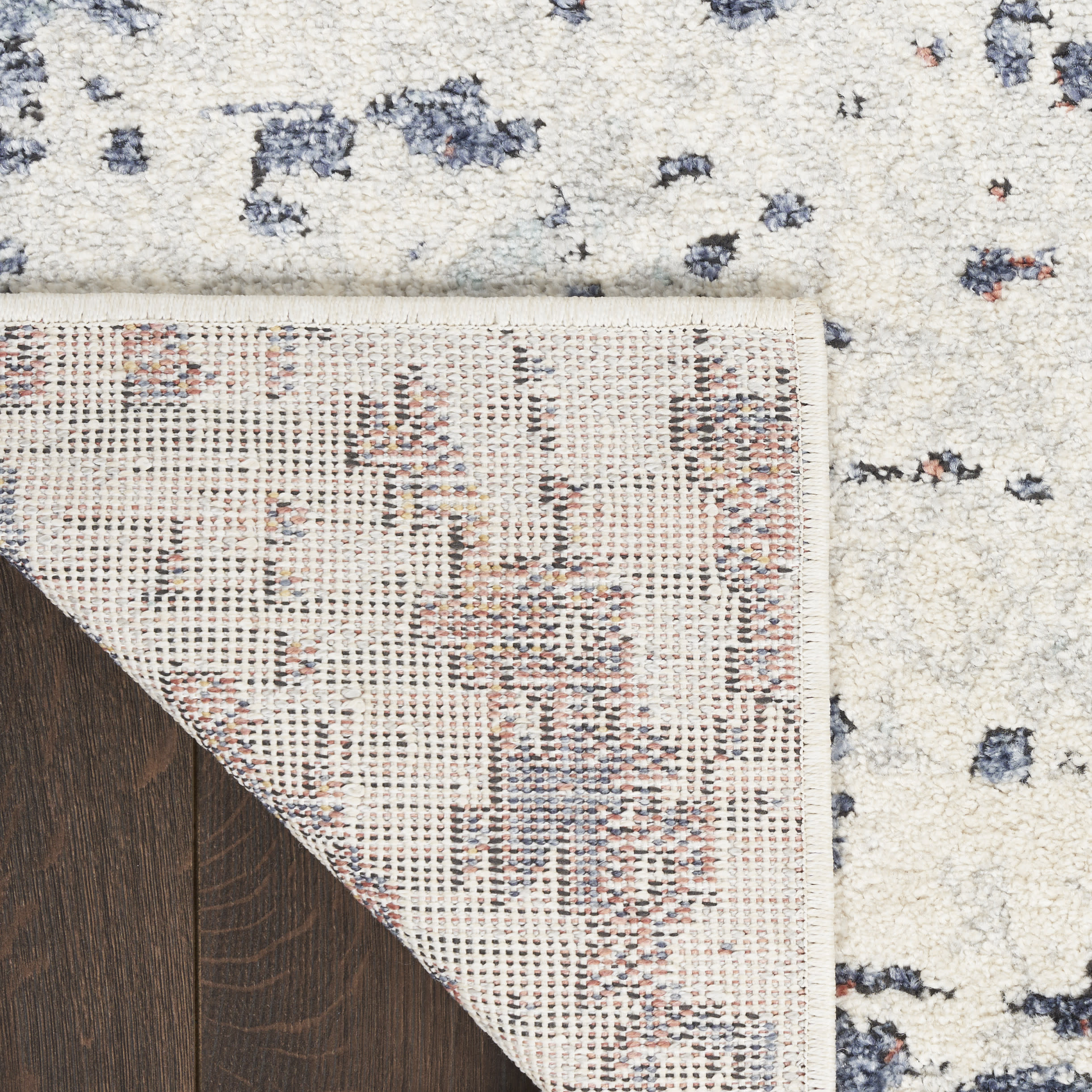 Nourison Motion 5'3" x 7' Ivory Blue Modern Indoor Rug
