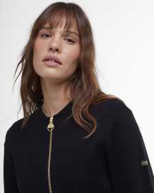 Priya Knitted Bomber Jacket Classic Black