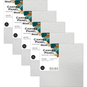 Canvas Panels, 8 x 8 in, 5-Pack