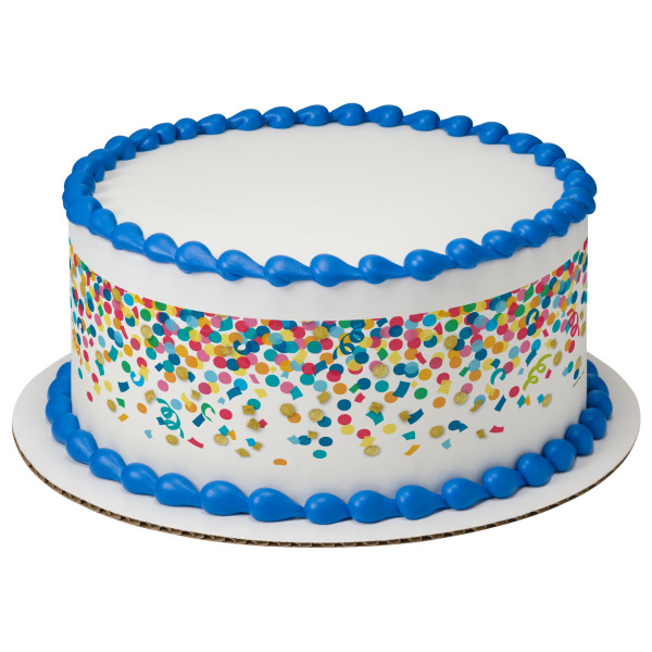 Party Confetti PhotoCake® Edible Image® Strips