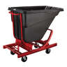 Rubbermaid Commercial, Self-Dumping, Tilt Truck, 0.5 cu ft, Black