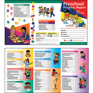 Preschool Progress Report Cards, 10 Per Pack (Ages 4)
