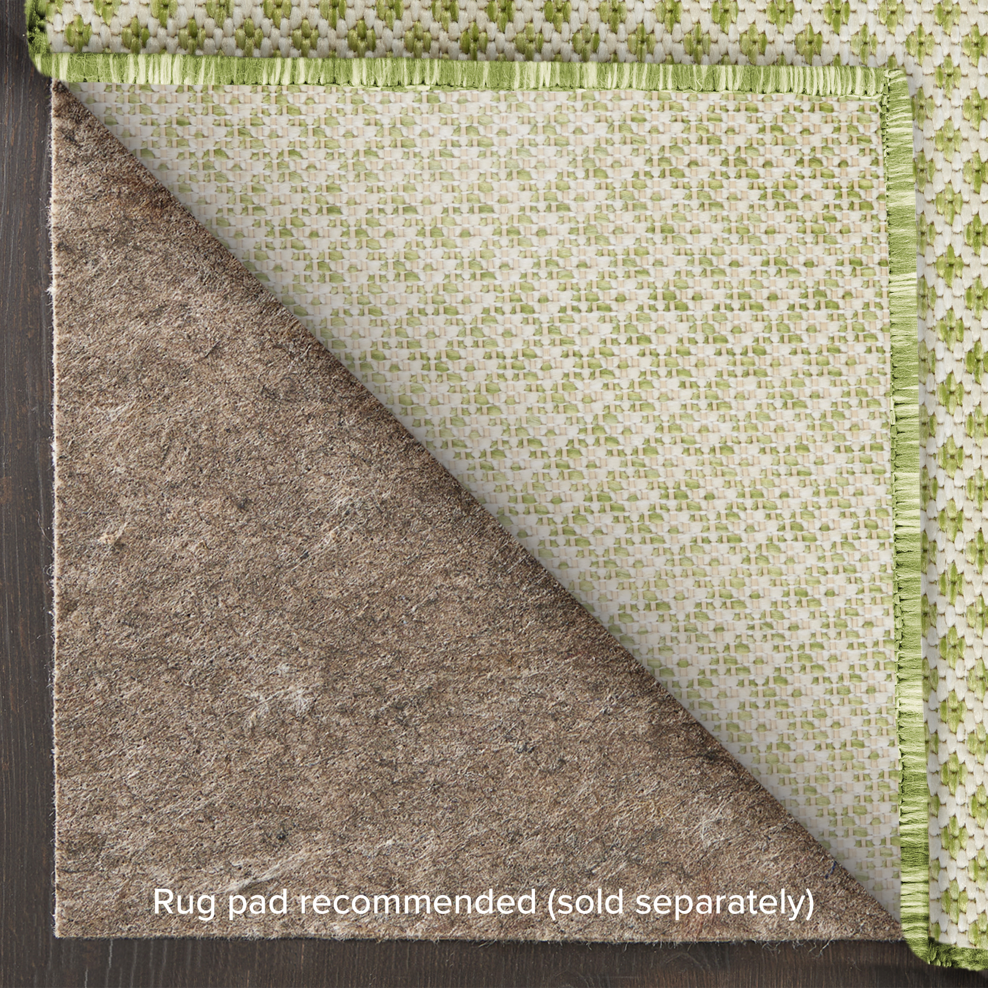 Nourison Courtyard 2' x 3' Ivory Green Modern Rug