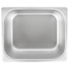 Half-size 4-inch-deep stainless steel deli pan