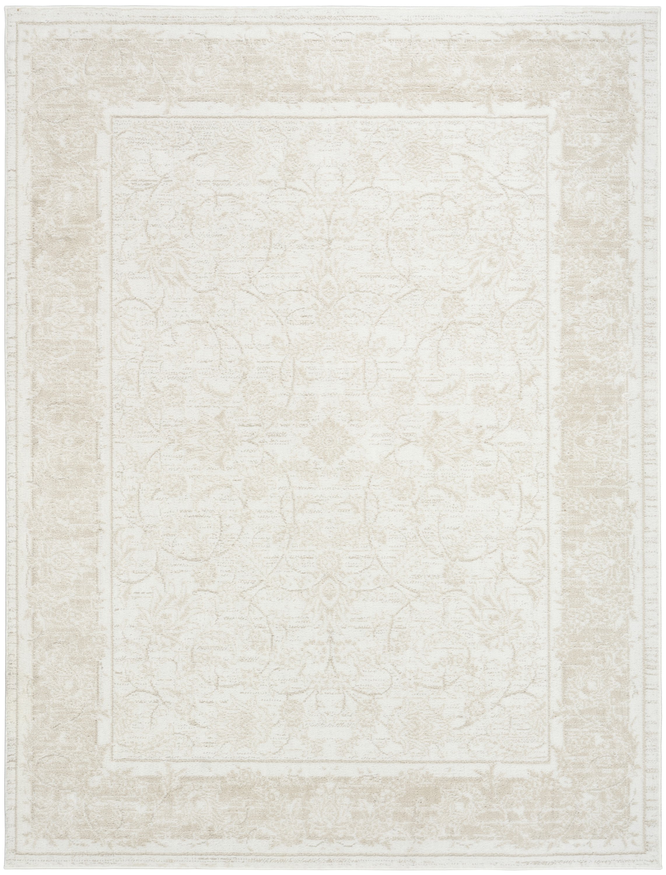 Nourison Dekor 5'3" x 7' Ivory Taupe Vintage Indoor Rug