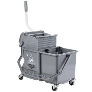 Unger, SmartColor, 16qt, Mop Bucket w/ Sidepress Wringer, Gray