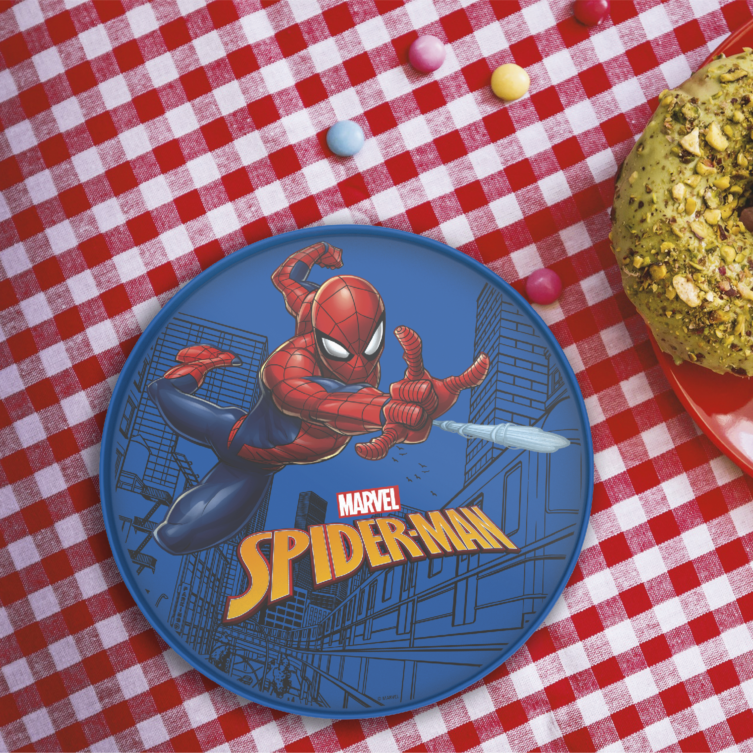 Marvel Comics Kids Dinnerware, Spider-Man, 2-piece set slideshow image 4 Marvel Comics Kids Dinnerware, Spider-Man, 2-piece set slideshow image 4