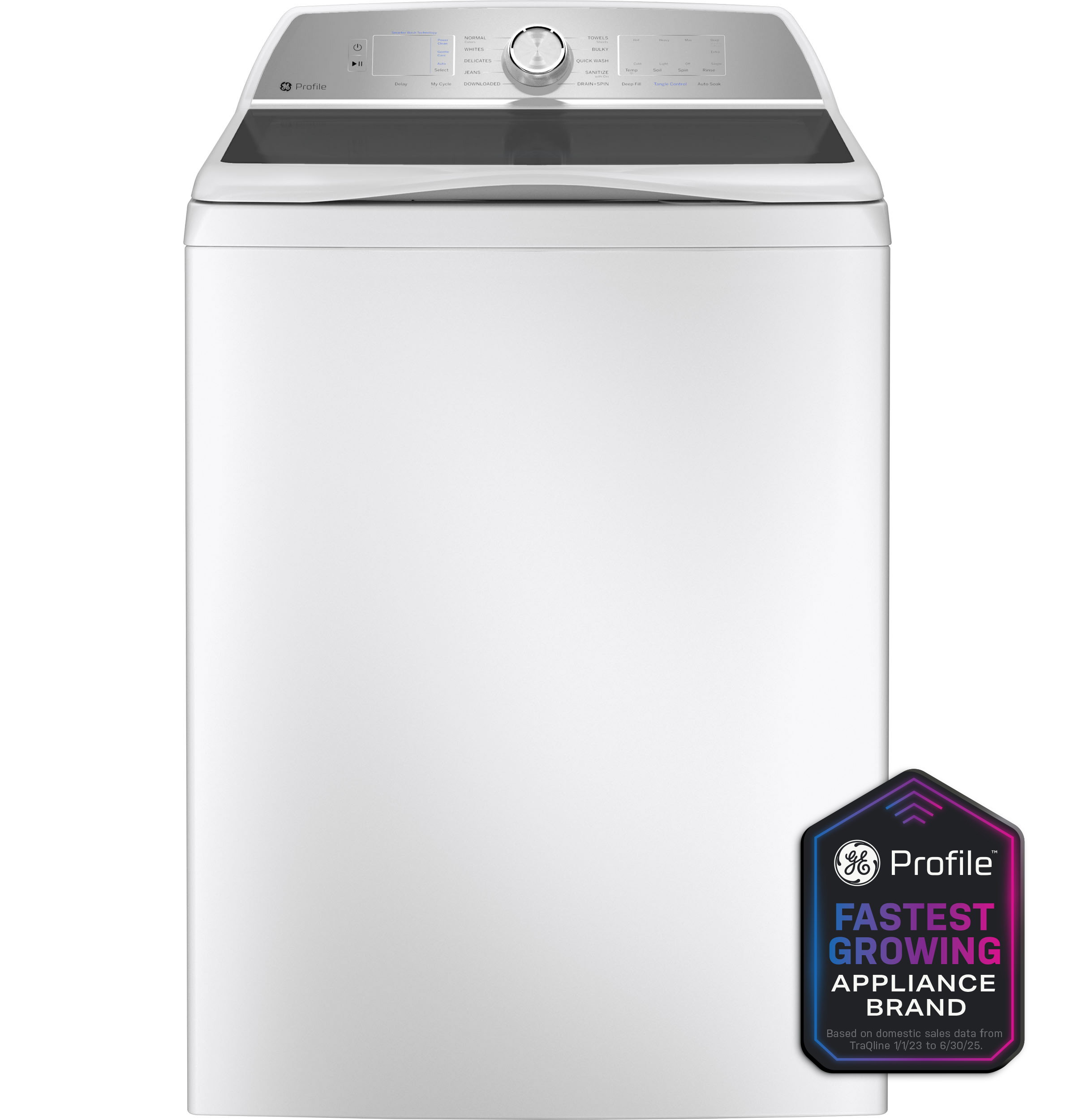 GE Profile™ ENERGY STAR® 5.0  cu. ft. Capacity Washer with Smarter Wash Technology and FlexDispense™