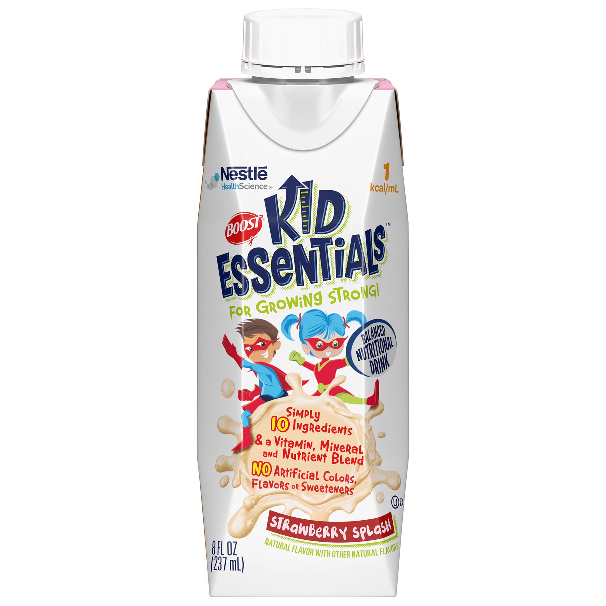 Boost® Kid Essentials™ Balanced Nutritional Drink, Strawberry, 8-ounce Carton