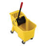 Rubbermaid Commercial, Tandem™, 31qt, Mop Bucket w/ Sidepress Wringer, Yellow