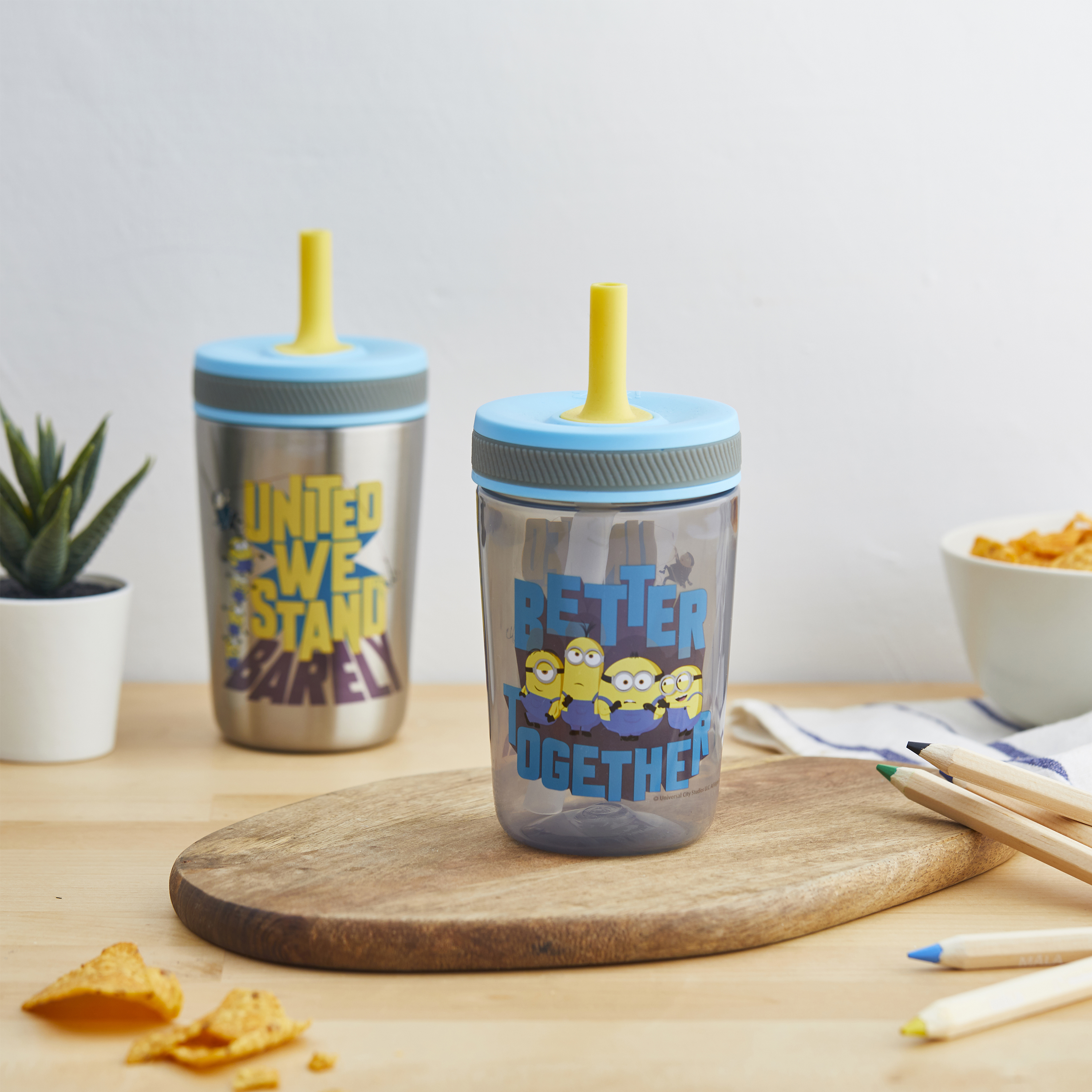 Minions 2 Movie 15  ounce Plastic Tumbler, Minions - Better Together, 3-piece set slideshow image 6