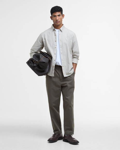 Garment Dyed Oxford Relaxed Long-Sleeved Shirt Mist