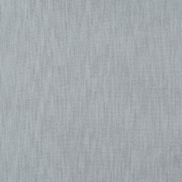 Gray woven fabric occupying entire frame, fine crosshatch texture and subtle vertical striations; lying flat and unstretched, evenly lit with soft diffuse light, no surrounding context or identifiable objects.