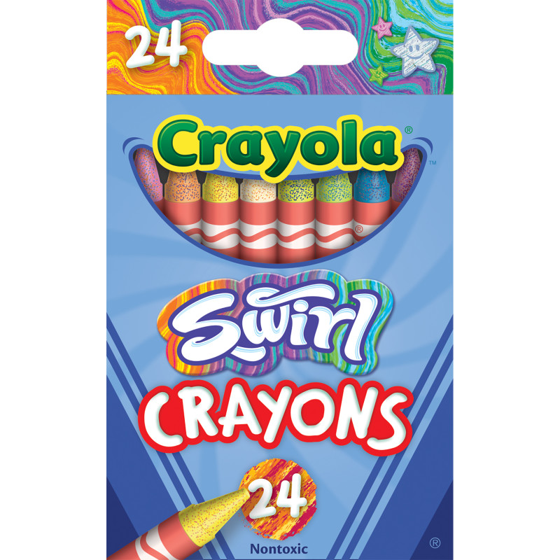 SWIRL Crayons, 24 Count