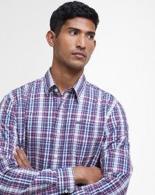 Linford Comfort Tailored Long-Sleeved Shirt Classic Navy