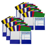 C-Line&reg; Two-Pocket Paper Portfolios with Prongs, Assorted Colors, Pack of 48 CLI05320-48