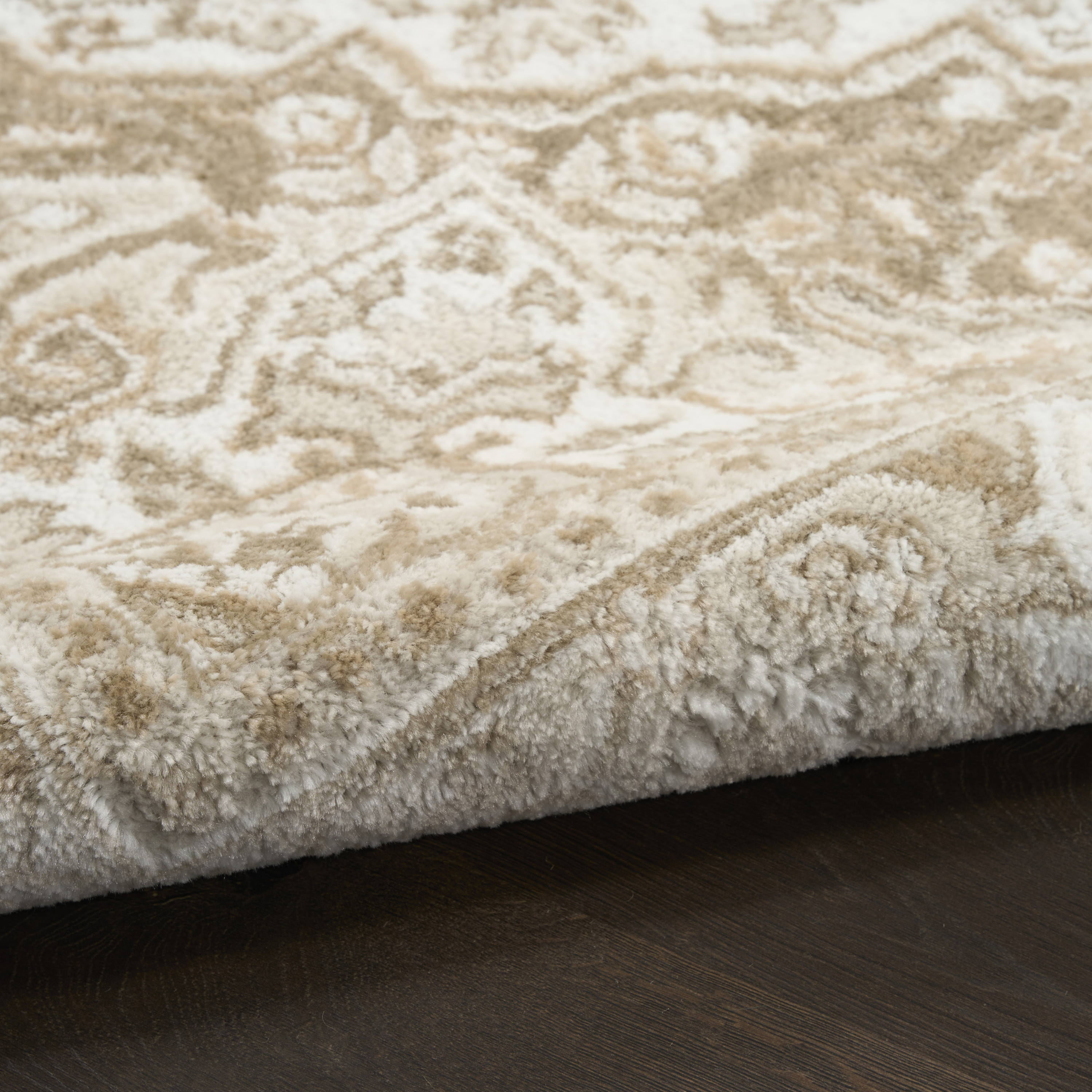 Nourison Dekor 5'3" x 7' Ivory Taupe Vintage Indoor Rug