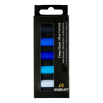 Rembrandt Soft Pastels Micro Sets 5 Half Sticks Deep Blues