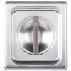 Sixth-size Super Pan V® solid stainless steel cover