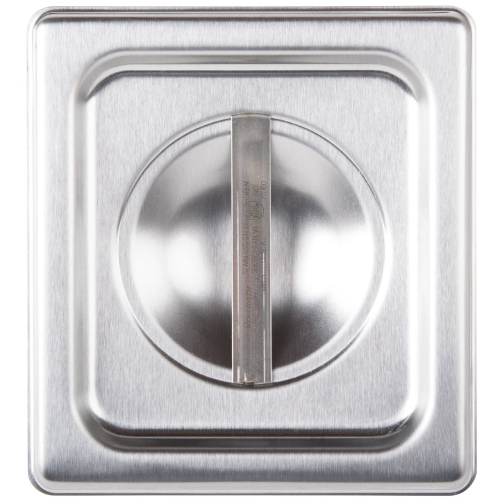Sixth-size Super Pan V® solid stainless steel cover