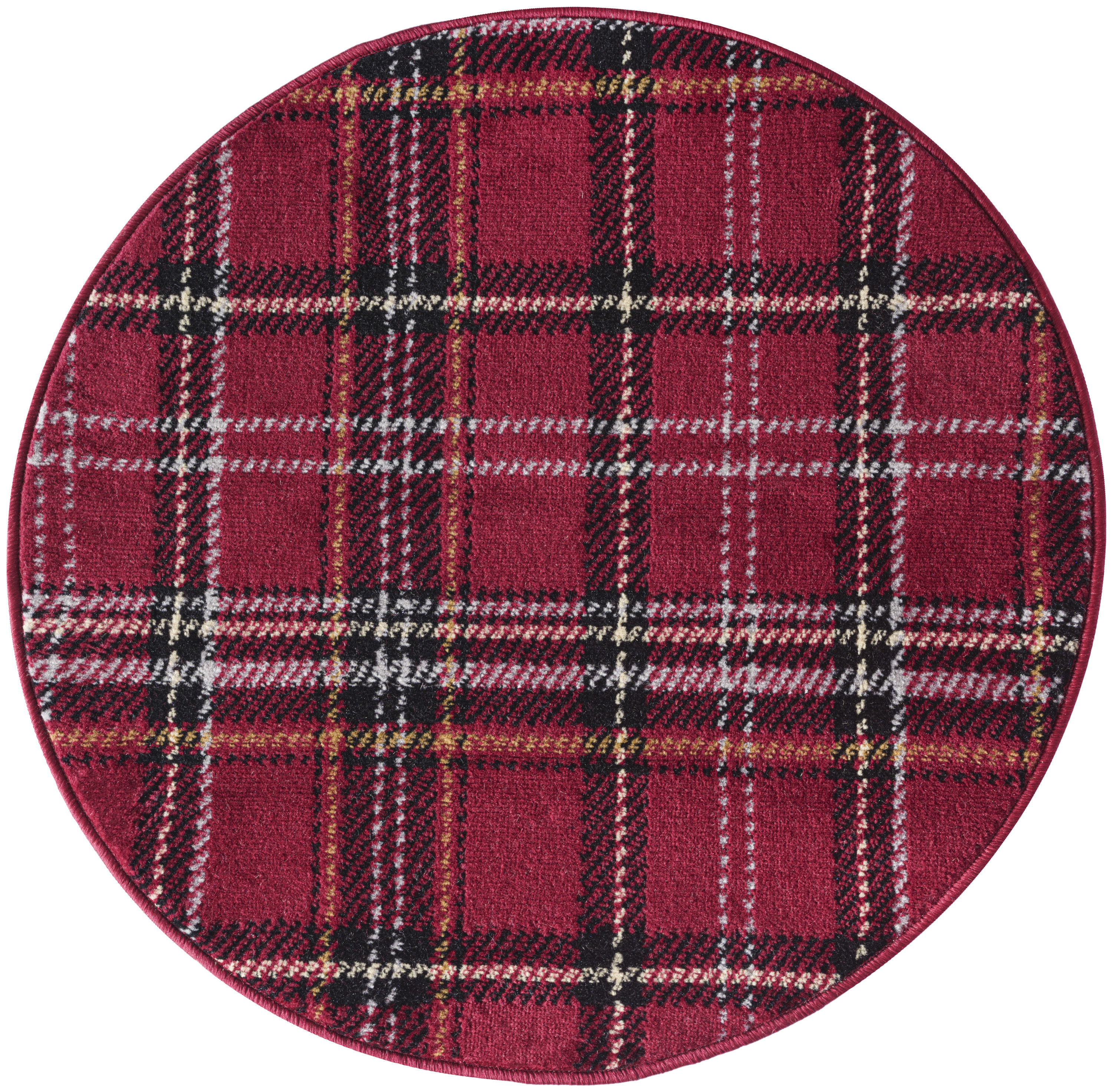 Nourison Grafix 3' x Round Red Christmas Indoor Rug