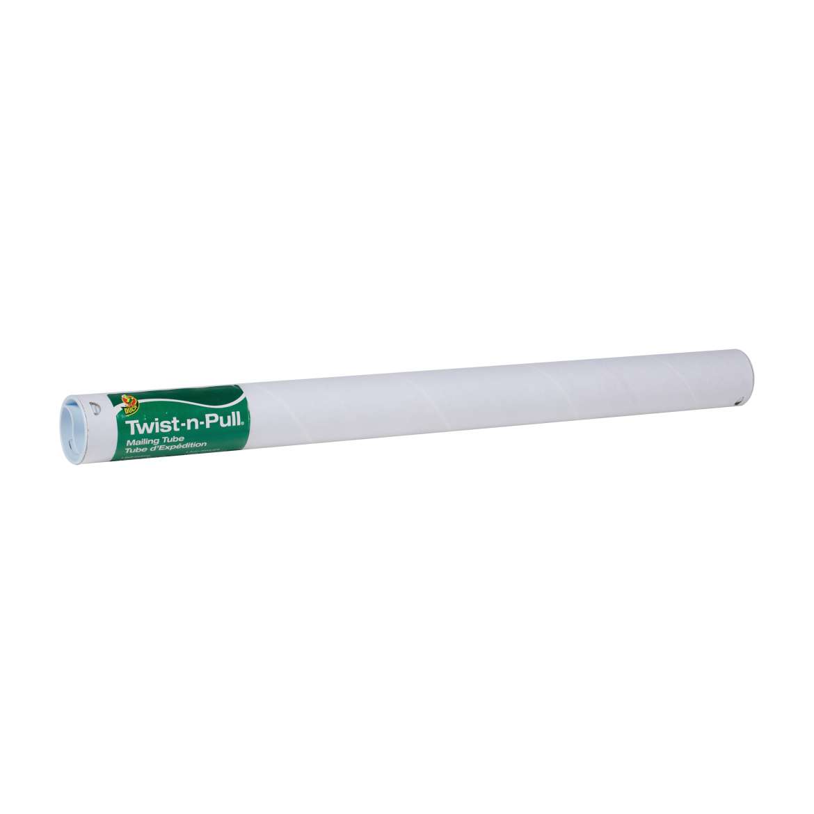 Duck® Brand Twist-n-Pull® Mailing Tube - White, 2 in. x 24 in. Image