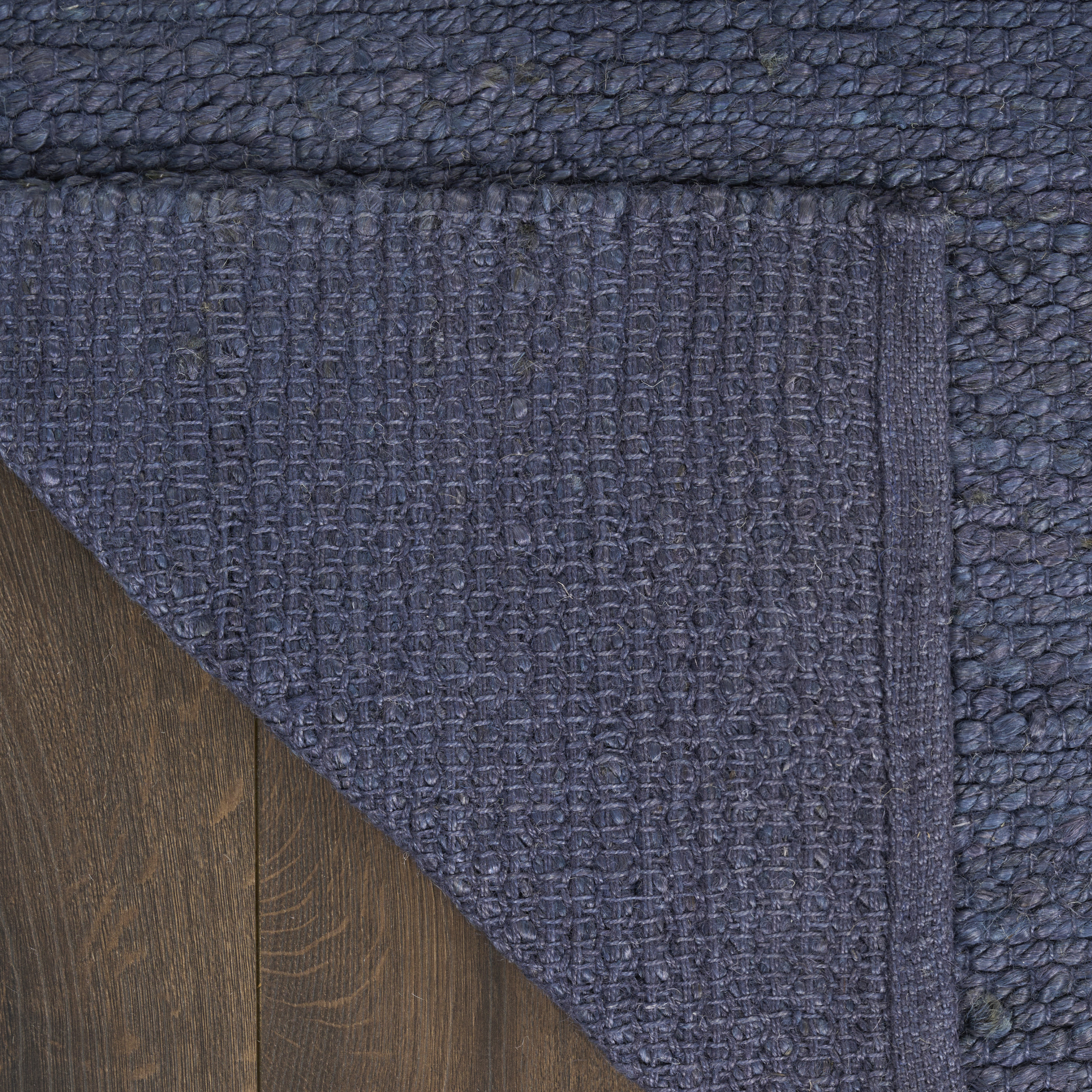 Nourison Natural Jute 3' x 5' Navy Farmhouse Indoor Rug