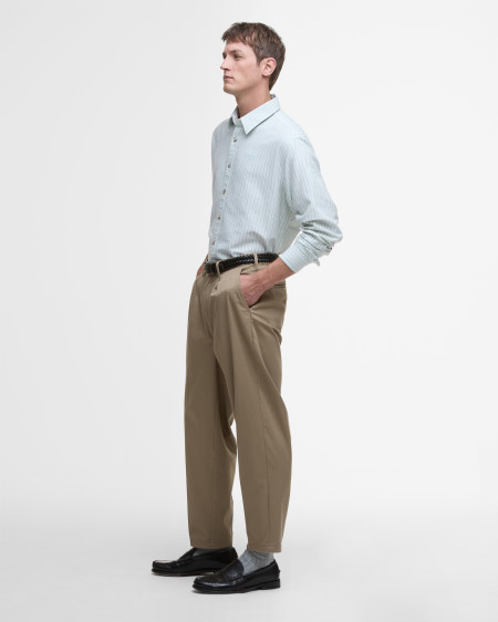 Camicia a maniche lunghe Fenfield a righe dalla vestibilità rilassata
