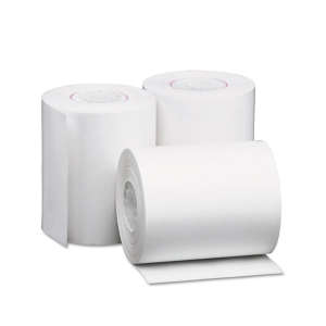 UVS35763, Universal, Direct Thermal Printing Paper Rolls, 3.13" x 230 ft, White