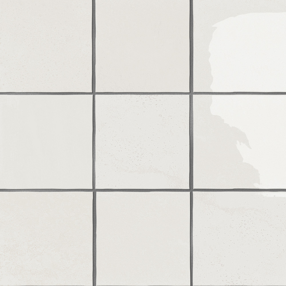 Menorca White 4 in. x 4 in. Ceramic Wall Tile