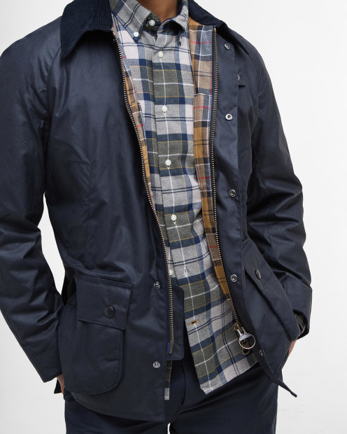 Ashby Waxed Jacket Classic Navy
