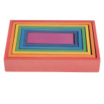 TickiT&reg; Wooden Rainbow Architect Rectangles - Set of 7 CTU73414