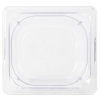 Sixth-size 4-inch-deep Super Pan® clear low-temperature plastic pan